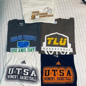 BUNDLE- 5 College Basketball T-Shirts